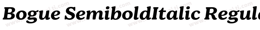 Bogue SemiboldItalic Regular字体转换